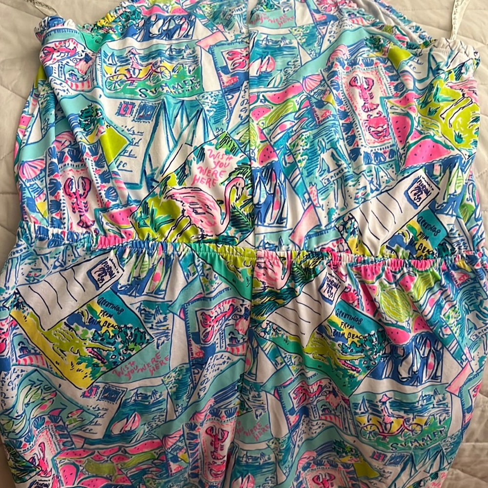 Lilly Pulitzer Dayley Romper Pop Up Wish You Were Here Postcard Print - Large - Picture 9 of 16